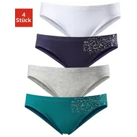 PETITE FLEUR KIDS Bikinislip in petrol, grau-meliert, marine, weiß),
