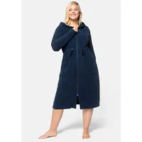 Sheego Bademantel blau