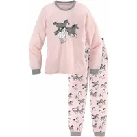 PETITE FLEUR Pyjama PETITE FLEUR, Mädchen, Gr. 134/140, grau