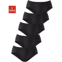 PETITE FLEUR Jazz-Pants Slips (5er-Pack) aus weicher Pikee-Qualität schwarz
