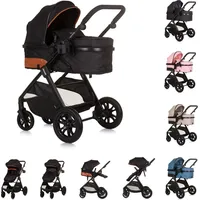 Chipolino Kinderwagen Harmony 2 in 1 Wickeltasche, Getränkehalter, Fußabdeckung