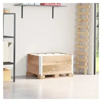 VidaXL Paletten-Aufsatzrahmen 2 Stk. 80x60 cm Massivholz Kiefer