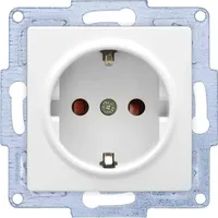 GUNSAN Modul Steckdose mit erhöhtem Berührungsschutz Weiß