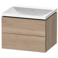 Duravit „L-Cube“ c-shaped Badmöbel-Set 600mm Eiche Natur × eiche