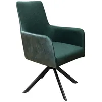 LC Home Esszimmerstuhl »Chicago« Webstoff/Microfaser grün Drehstuhl Armlehnstuhl Polsterstuhl