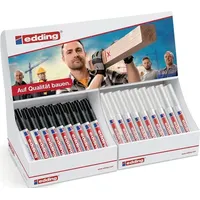 Edding Permanent-/Lackmarker Display schwarz/weiß Strich-B.e-3000:1,5-3,e-750:2-4mm