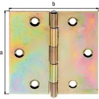 GAH Alberts Scharnier H.64mm B.64mm S.1,0mm STA sdmverz.quad.GAH