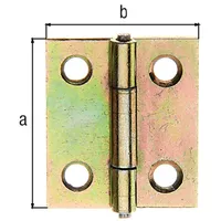GAH Alberts Scharnier H.64mm B.34mm S.1,0mm STA sdmverz.schmal GAH