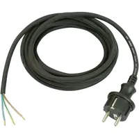 Weingärtner Anschlussleitung H07RN-F 2x1,0mm2 5m Konturenstecker schwarz WEINGÄRTNER