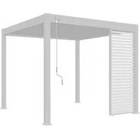 Gardenson Pavillon-Seitenteil ca. 113x235 cm, Aluminium Weiß, Metall, 113x235x8