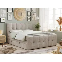 MKS Meble King Boxspringbett 180x200, Boxspringbett 180x200 mit Bettkasten