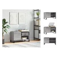 VidaXL Plattenschrank Grau Sonoma 85x38x48 cm Holzwerkstoff