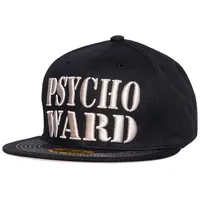 King Kerosin Flat Brim Cap Psycho Ward in schwarz