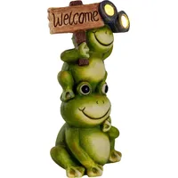 Bmf-versand Solarleuchte Garten Frosch Deko Solarlampe Außen Außenleuchte Solar