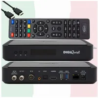 DIGIQuest TivuSat Q80 UHD Decoder (DVB-T2, DVB-S2), TV Receiver,