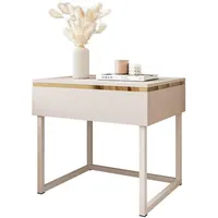 Lookway Nachttisch Kaschmir, Holzwerkstoff, Uni, 1 Schubladen, Rechteckig, 48x45x38