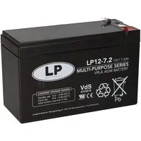 Landport Bleiakku 12V 7,2Ah AGM Batterie NSA LP12-7,2 T2