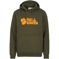 Fjällräven Logo Kapuzenpullover - Deep Forest - L