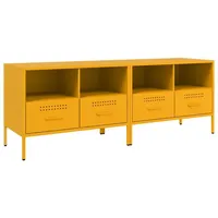 VidaXL TV-Schränke 2 Stk. Senfgelb 68x39x50,5 cm Stahl