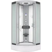 AcquaVapore Dampfdusche Duschkabine Sauna 90x90 cm Mit 2k Scheiben