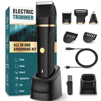Houpoo Intimrasierer Mann, 3-in-1 Nasenhaartrimmer und Rasierer Herren Elektrisch