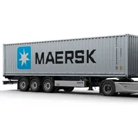 Solido Container Anhänger grau