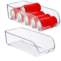 Relaxdays 2 x Kühlschrank Organizer, Lebensmittel Aufbewahrung, h x