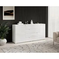 HBZ Sideboard »Spice weiß Hochglanz, Wohnzimmerschrank BxHxT 165x80x40 cm