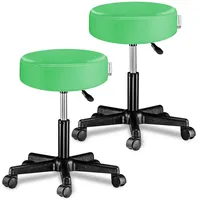 CASARIA Rollhocker Höhenverstellbar 10cm Polsterung 46-60cm Sitzhöhe 360° Drehbar