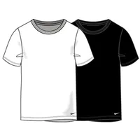 Nike Boys 2PK Crew Undershirt Black/White