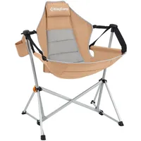 KingCamp Campingstuhl Orchid Schaukel Stuhl Camping Sessel Verstellbar Alu