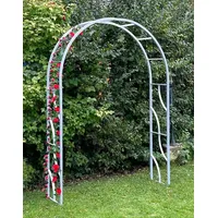 DanDiBo Ambiente DanDiBo Rosenbogen Verzinkt Massiv 150 cm Torbogen