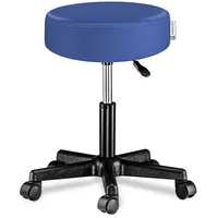 CASARIA Rollhocker Höhenverstellbar 10cm Polsterung 46-60cm Sitzhöhe 360° Drehbar