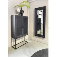 GUTMANN FACTORY Highboard GUTMANN FACTORY, schwarz, B:90cm H:160cm T:37cm,
