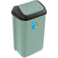 KEEEPER Mülleimer mit Schwingdeckel 10 l (Nordic Green)