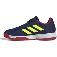 Adidas Gamespec Kids Tennis Shoes, dark blue-lucid lemon-ftwr white
