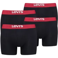Levi's Boxershort 4er Pack Stretch bunt|rosenholzrot 2XL