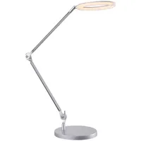 GLOBO LED Tischleuchte verstellbar Schreibtischlampe Nachttischleuchte Leselampe silber, 7W