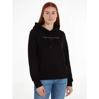 Tommy Jeans Damen TJW REG LINEAR HOODIE DW0DW17324, Black