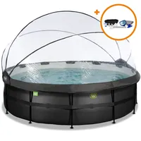 EXIT TOYS Black Leather Pool 488 x 122 cm