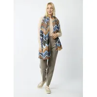 Codello Schal mit Zickzack-Muster und coolem BLABLA-Statement Onesize Damen