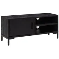 VidaXL TV-Schrank Schwarz 90x30x40 cm Massivholz Kiefer