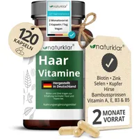 Naturklar Haar-Vitamine - 10-Fach Kombi - mit Biotin Zink
