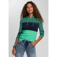 KangaROOS Kapuzenshirt Hoodie Colourblocking Grün 52/54