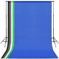 VidaXL Fotostudio-Set mit Hintergründen, Leuchten und Schirmen