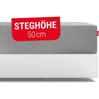 BodyGuard Spannbettlaken BODYGUARD 180-200 x 220 cm silber