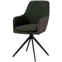 MASSIVMOEBEL24.DE Drehstuhl 55x60x86 hellbraun / grau HUGO #01 -