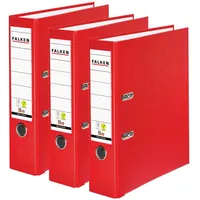 Falken PP-Color-Ordner DIN A4 80 mm rot 3 St. 