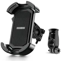 ROCKBROS Telefonhalter für Lenkerfahrrad – Schwarz kompatibel mit Handys