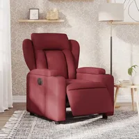 VidaXL Relaxsessel Elektrisch Weinrot Stoff